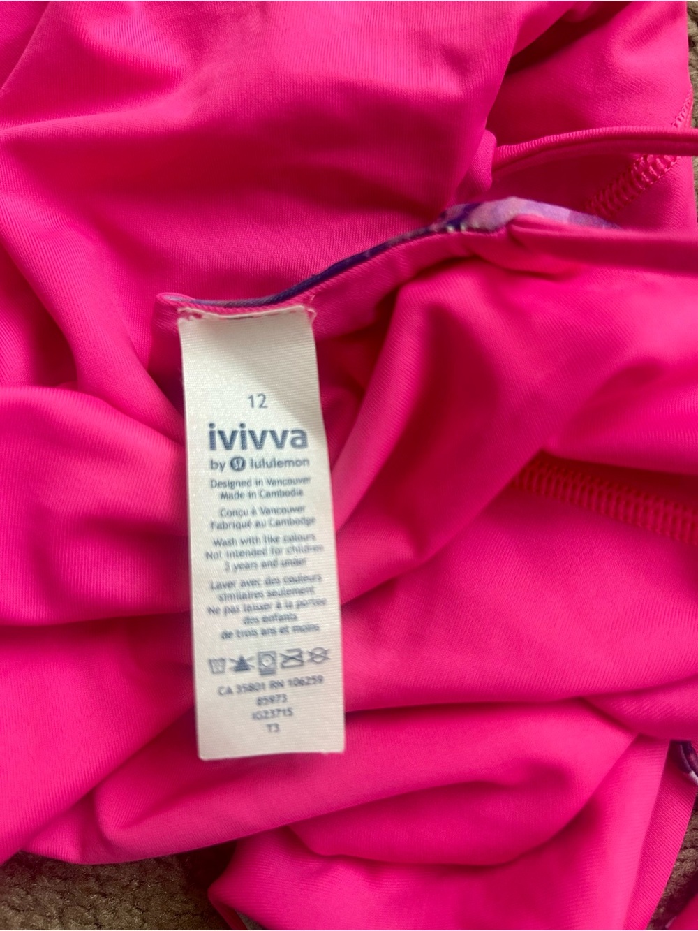 Girls Ivivva by Lululemon Reversible Strappy Back One Piece Swimsuit - Picture 4 of 4